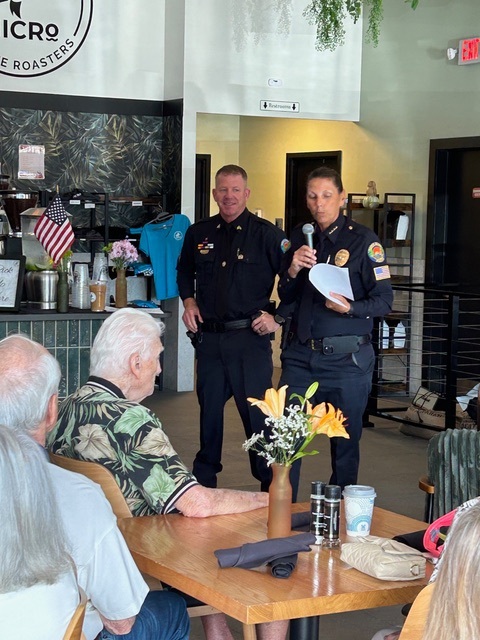 Chief Frazzano and Josh Ferris